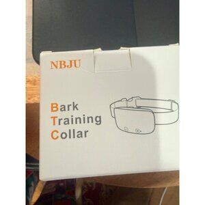 NBJU Bark Training Collar For Dogs Rechargeable Adjustable Strap USB Charging Su